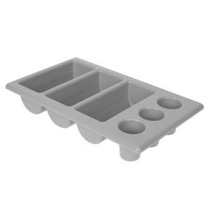 Nõudealus hall 6 sektsiooniga GN 1/1 325 x 530 mm - APS - Fourniresto