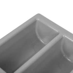 Nõudealus hall 6 sektsiooniga GN 1/1 325 x 530 mm - APS - Fourniresto
