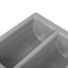 Nõudealus hall 6 sektsiooniga GN 1/1 325 x 530 mm - APS - Fourniresto