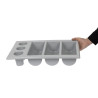 Nõudealus hall 6 sektsiooniga GN 1/1 325 x 530 mm - APS - Fourniresto
