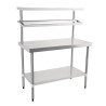 Roostevabast terasest ettevalmistuslaud koos GN-kaanega 1200 x 600 mm - Vogue - Fourniresto