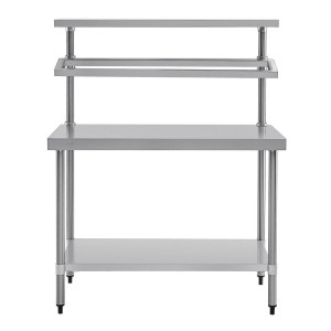 Roostevabast terasest ettevalmistuslaud koos GN-kaanega 1200 x 600 mm - Vogue - Fourniresto