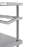 Roostevabast terasest ettevalmistuslaud koos GN-kaanega 1200 x 600 mm - Vogue - Fourniresto