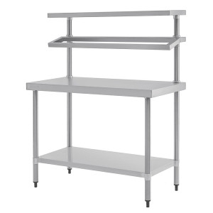 Roostevabast terasest ettevalmistuslaud koos GN-kaanega 1200 x 600 mm - Vogue - Fourniresto