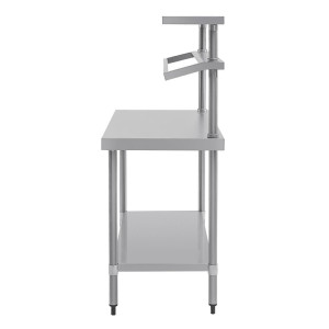 Roostevabast terasest ettevalmistuslaud koos GN-kaanega 1200 x 600 mm - Vogue - Fourniresto