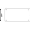 Roostevabast terasest laud kahe ülemise riiuliga 1200 x 600 mm - Vogue - Fourniresto