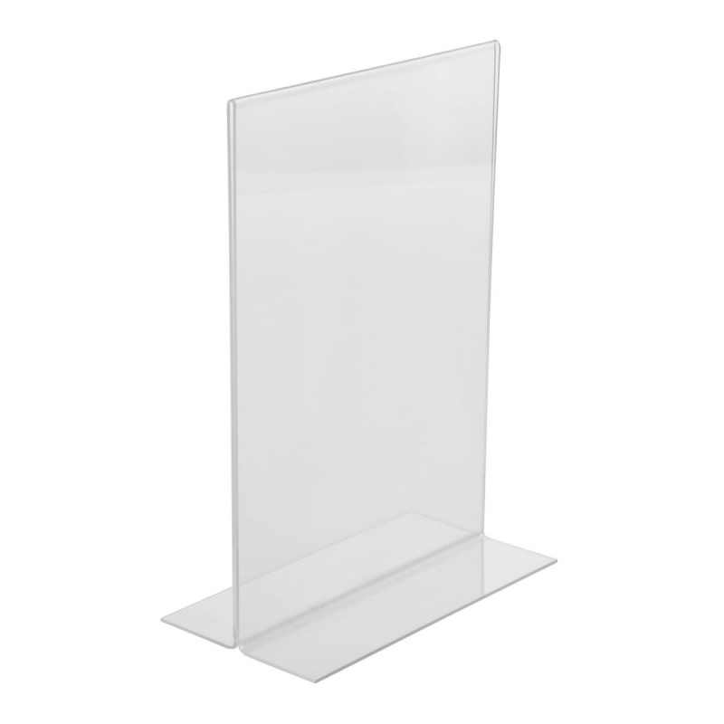 Vertical Acrylic A5 Menu Holder - Olympia - Fourniresto Vertical Acrylic A5 Menu Holder - Olympia - Fourniresto