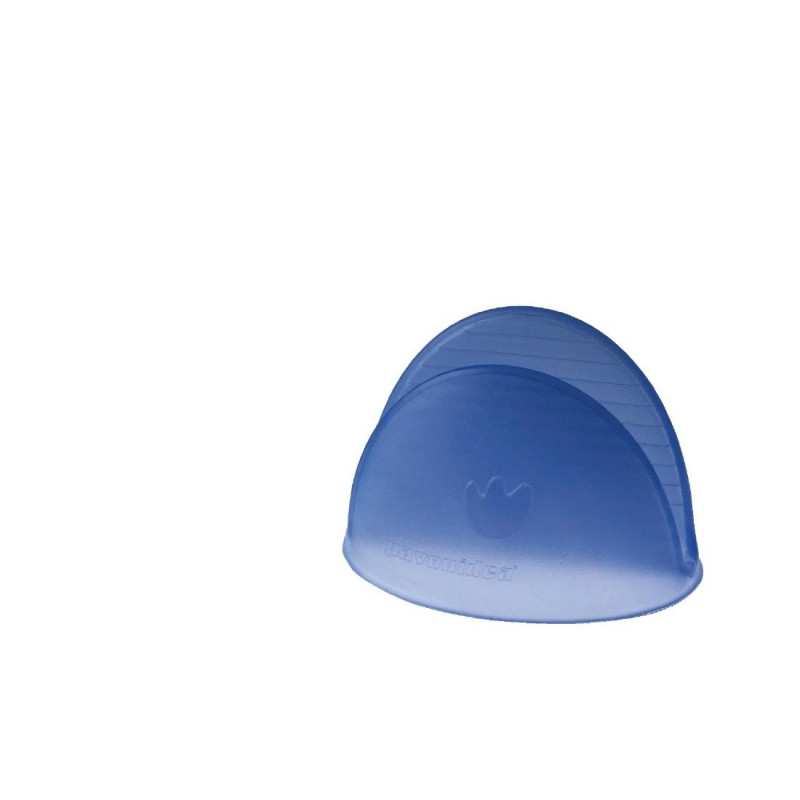 Blue Silicone Heat-Resistant Oven Mitt - Pavoni - Fourniresto Blue Silicone Heat-Resistant Oven Mitt - Pavoni - Fourniresto