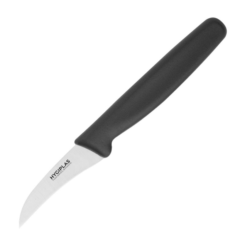 Peeling Knife Black Blade 6.5 cm - Hygiplas - Fourniresto Peeling Knife Black Blade 6.5 cm - Hygiplas - Fourniresto