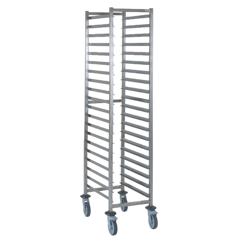 Stainless Steel GN 1/1 Sliding Shelf Trolley 20 Levels - Tournus - Fourniresto Stainless Steel GN 1/1 Sliding Shelf Trolley 20 Levels - Tournus - Fourniresto