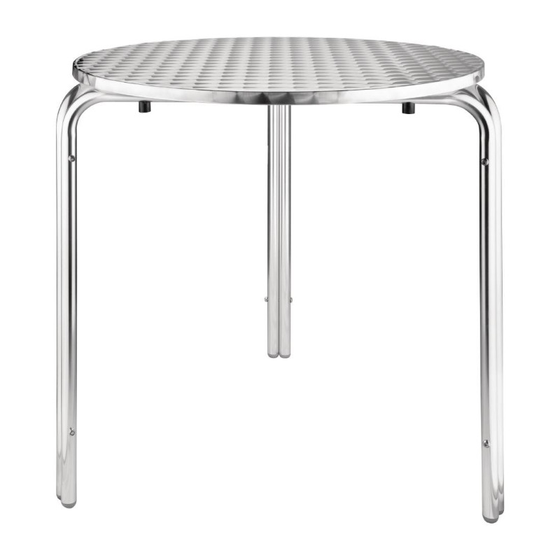 Ümmargune bistroolaulaud roostevabast terasest - Ø 700 mm - Bolero - Fourniresto Ümmargune bistroolaulaud roostevabast terasest - Ø 700 mm - Bolero - Fourniresto