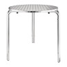 Ümmargune bistroolaulaud roostevabast terasest - Ø 700 mm - Bolero - Fourniresto