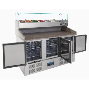 Pitsa ettevalmistuslett 3 ustega 368 L - Polar - Fourniresto