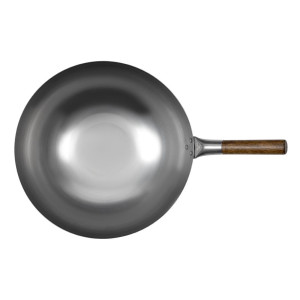 Wok terasest poolkerakujulise põhjaga Londonwok Ø 38 cm - FourniResto - Fourniresto