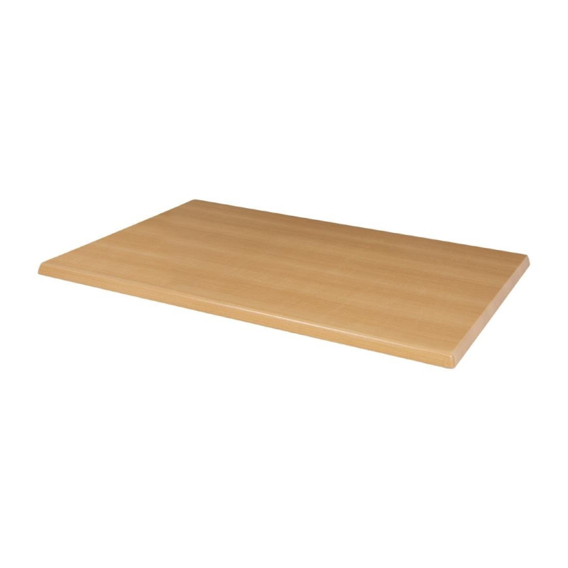 Rectangular Pre-Drilled Beech Table Top - Bolero - Fourniresto Rectangular Pre-Drilled Beech Table Top - Bolero - Fourniresto