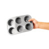 Plastikust painduv 6 muffini vorm - Vogue - Fourniresto