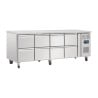 Table Réfrigérée Gn 1/1 Ventilée 8 Tiroirs Série U - 616 L - Polar