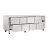 Table Réfrigérée Gn 1/1 Ventilée 8 Tiroirs Série U - 616 L - Polar