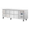 Table Réfrigérée Gn 1/1 Ventilée 8 Tiroirs Série U - 616 L - Polar