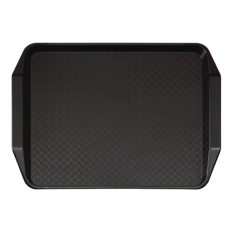 Black Rectangular Tray with Polypropylene Handles Fast Food 430mm - Cambro - Fourniresto Black Rectangular Tray with Polypropylene Handles Fast Food 430mm - Cambro - Fourniresto