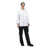 Kokandusvest Chicago pikkade varrukatega valge M suurus - Whites Chefs Clothing - Fourniresto