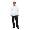Kokandusvest Chicago pikkade varrukatega valge M suurus - Whites Chefs Clothing - Fourniresto
