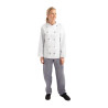 Kokandusvest Chicago pikkade varrukatega valge M suurus - Whites Chefs Clothing - Fourniresto
