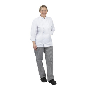 Köögipüksid Vegas mustvalgete väikeste ruutudega, suurus L - Whites Chefs Clothing - Fourniresto