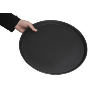 Serveerimisalus ümmargune libisemisvastase Camtread musta klaaskiust Ø 405mm - Cambro - Fourniresto