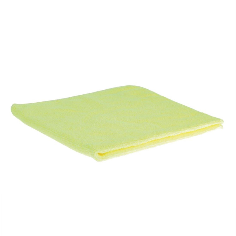 Yellow Microfiber Cloths - Pack of 5 - Jantex Yellow Microfiber Cloths - Pack of 5 - Jantex
