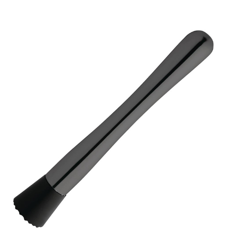 Stainless Steel Pestle with Grey Titanium Silicone Tip Ø 34 mm - Olympia - Fourniresto Stainless Steel Pestle with Grey Titanium Silicone Tip Ø 34 mm - Olympia - Fourniresto
