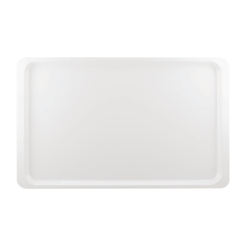 Plateau de Service en Polyester GN1/1 530x325mm Blanc - Roltex - Fourniresto Plateau de Service en Polyester GN1/1 530x325mm Blanc - Roltex - Fourniresto