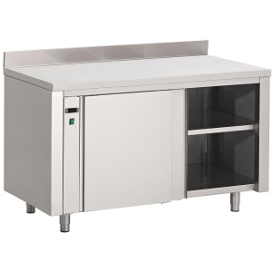 Roostevabast terasest soojenduskapp tagaseinaga - L 2000 x P 700mm - Gastro M