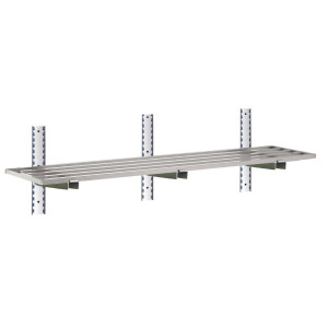 Ajourdatud seinariiul roostevabast terasest - L 1800 x 400mm - Gastro M