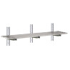 Ajourdatud seinariiul roostevabast terasest - L 1800 x 400mm - Gastro M