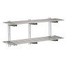 Ajourdatud seinariiul roostevabast terasest - L 1800 x 400mm - Gastro M