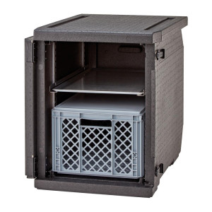 Esipaneeliga Epp eeslaadimiskonteiner reguleeritavate liuguritega - 155 L - Cambro