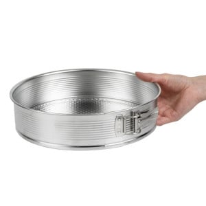 Valgeplekkist ümmargune lahtikäiv vorm - Ø 280 mm - FourniResto
