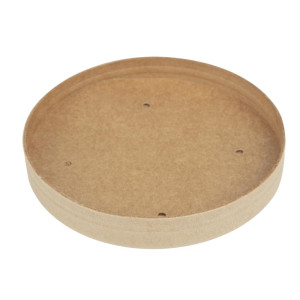Kaaned mikrolaineahjus kasutatavate taaskasutatavate Kraft-supikausside jaoks 225 ml ja 350 ml - Komplekt 500 - Colpac