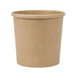 Kraft Microwaveable Recyclable Soup Bowls 350ml - Pack of 500 - Colpac