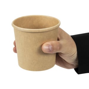 Kraft Mikrolaineahjus Kasutatavad Taaskasutatavad Supikausid 350ml - Komplekt 500 - Colpac