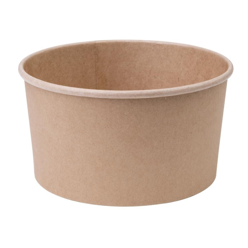 Kraft Round Salad Bowls - 1 L - Pack of 300 - Fiesta Green Kraft Round Salad Bowls - 1 L - Pack of 300 - Fiesta Green