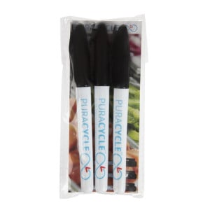 Püsivad mustad toidumarkerid - 3 tk komplekt - FourniResto