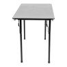 Kokkupandav hall ABS-ist ristkülikukujuline laud - 1220 mm - Bolero - Fourniresto