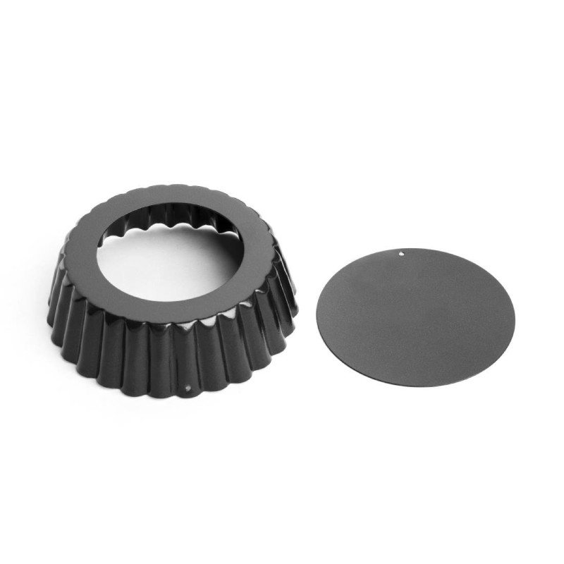 Deep Fluted Non-Stick Quiche Tin - Ø 100mm - Vogue Deep Fluted Non-Stick Quiche Tin - Ø 100mm - Vogue