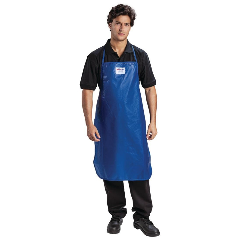 Tablier Bavette En Nylon Bleu - FourniResto - Fourniresto Tablier Bavette En Nylon Bleu - FourniResto - Fourniresto