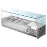 Vitrine Réfrigérée À Ingrédients 3X Gn 1/3 Et 1X Gn 1/2 Série G - Polar - Fourniresto