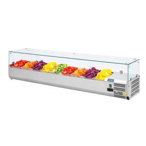 Külmik vitriin koostisosadega - 9 GN 1/3 mahutit - Polar - Fourniresto