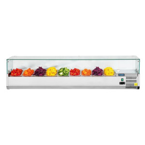 Külmik vitriin koostisosadega - 9 GN 1/3 mahutit - Polar - Fourniresto