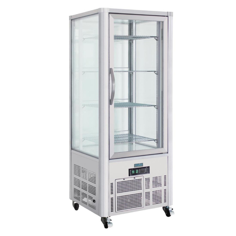 Vitrine küpsetistele roostevabast terasest 1 klaasuksega seeria G - 400L - Polar - Fourniresto
